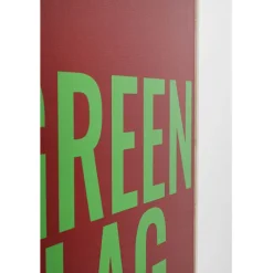 Tableau encadré Green Flag 40x60cm