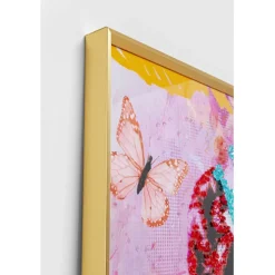 Tableau encadré La Viva Mexico 100x100cm