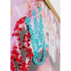 Tableau encadré La Viva Mexico 100x100cm