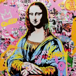 Tableau encadré La Viva Woman 100x100cm