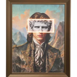 Tableau encadré LED Art Gentleman 80x100cm