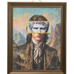Tableau encadré LED Art Gentleman 80x100cm