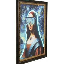 Tableau encadré LED Art Lady 80x100cm