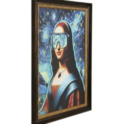 Tableau encadré LED Art Lady 80x100cm
