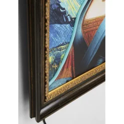 Tableau encadré LED Art Lady 80x100cm