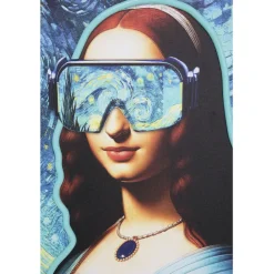 Tableau encadré LED Art Lady 80x100cm