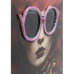 Tableau encadré LED Fancy Red Lady 120x80cm