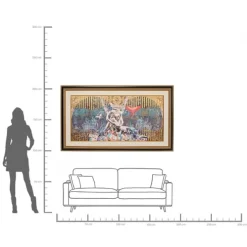 Tableau encadré Lovers 180x106cm