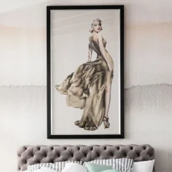 Tableau encadré Marilyn 100x172cm