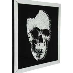 Tableau encadré Mirror Skull 100x100cm