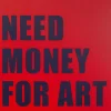 Tableau encadré Need Money 80x80cm