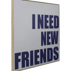 Tableau encadré New Friends 80x80cm