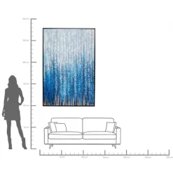Tableau encadré Rain Shower 120x180cm