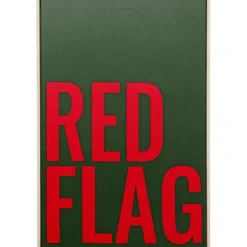 Tableau encadré Red Flag 40x60cm