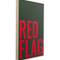 Tableau encadré Red Flag 40x60cm
