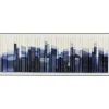 Tableau encadré Shadow Skyline bleu 160x60cm