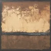 Tableau encadré Silence marron 120x120cm