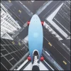 Tableau encadré Skyline Skater 149x149cm