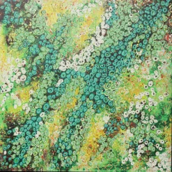 Tableau encadré Top View vert 100x100cm