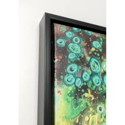 Tableau encadré Top View vert 100x100cm