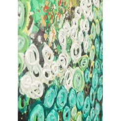 Tableau encadré Top View vert 100x100cm