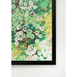 Tableau encadré Top View vert 100x100cm