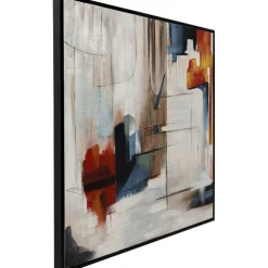 Tableau encadré Visione Obliquo 100x100cm