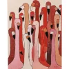 Tableau sur toile Flamingo Meeting 90x120cm