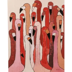 Tableau sur toile Flamingo Meeting 90x120cm