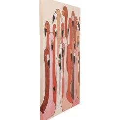 Tableau sur toile Flamingo Meeting 90x120cm