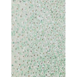 Tableau sur toile Flower Boat beige vert 120x160cm