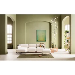 Tableau sur toile Flower Boat vert jaune 80x100cm