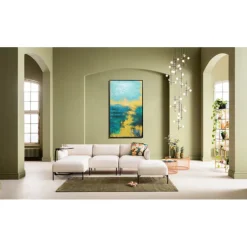 Tableau sur toile Jardin bleu 125x215cm
