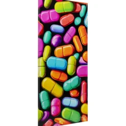 Tableau sur toile Pastilla colore 70x140cm