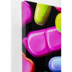 Tableau sur toile Pastilla colore 70x140cm