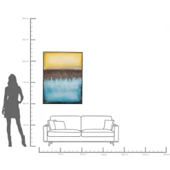 Tableau sur toile Vista bleu 90x120cm