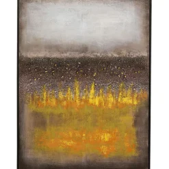 Tableau sur toile Vista jaune 90x120cm