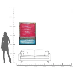 Tableau sur toile Vista rouge 90x120cm