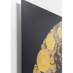 Tableau verre Art Nouveau Lady 3D 120x120cm