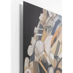 Tableau verre 3D Art Geo Women 120x120cm