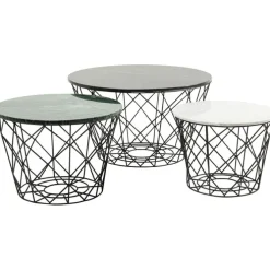 Tables basses East Coast rond (jeu de 3)