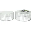 Tables basses Wire blanches (set de 2)