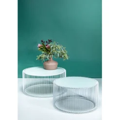 Tables basses Wire blanches (set de 2)