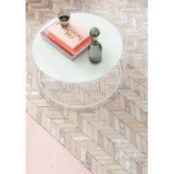 Tables basses Wire blanches (set de 2)