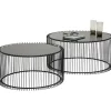 Tables basses Wire noir (set de 2)