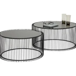 Tables basses Wire noir (set de 2)