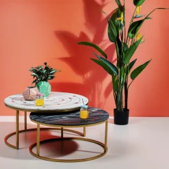 Tables d appoint Mystic rond (jeu de 2)
