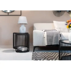 Tables d appoint Wire Cut Out noir (2/Set)
