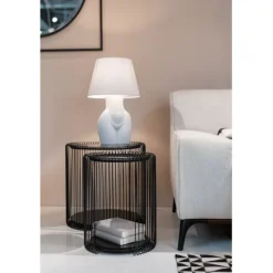 Tables d appoint Wire Cut Out noir (2/Set)