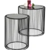 Tables d appoint Wire noir (set/2) Ø44cm